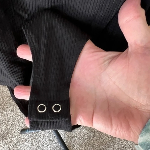 NWT ~ WILD FABLE BLACK BODYSUIT WITH SNAPS ~ ADJUSTABLE STRAPS ~ SIZE MEDIUM - Picture 3 of 5